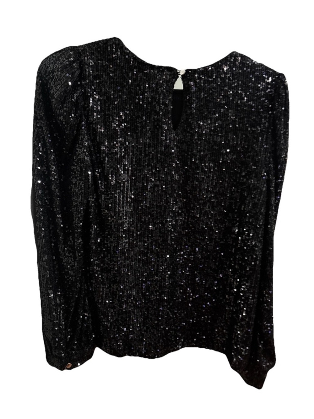 Cable & Gauge Black Sequin Top size S NWT